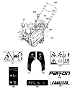Part Location Diagram of 706588 Briggs and Stratton Decal brand